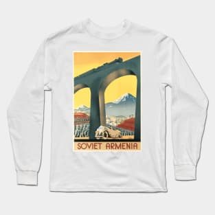 Vintage Travel Poster - Soviet Armenia Long Sleeve T-Shirt